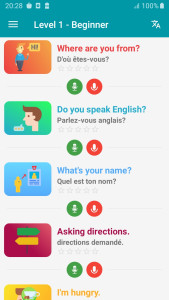 اسکرین شات 1 برنامه English Conversation - Awabe