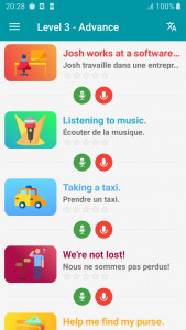 اسکرین شات برنامه English Conversation - Awabe 7