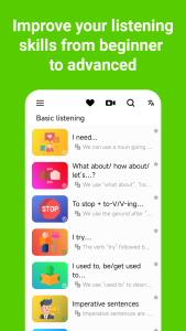اسکرین شات 5 برنامه English listening daily