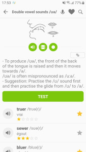 اسکرین شات 2 برنامه English Pronunciation - Awabe