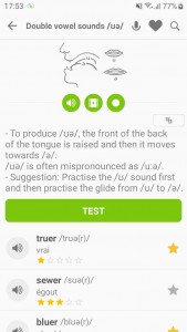 اسکرین شات 2 برنامه English Pronunciation - Awabe