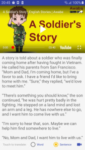 اسکرین شات 2 برنامه English reading - Awabe