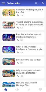 اسکرین شات 1 برنامه English reading - Awabe