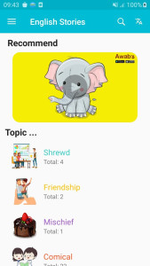 اسکرین شات 1 برنامه English Story, English Reading