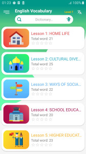 اسکرین شات 1 برنامه English vocabulary daily