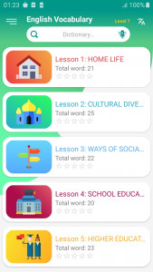اسکرین شات برنامه English vocabulary daily 1