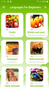 اسکرین شات 4 برنامه Languages For Beginners Awabe