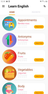 اسکرین شات 5 برنامه Learn Languages - Awabe