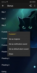 اسکرین شات برنامه Cat Sounds 3