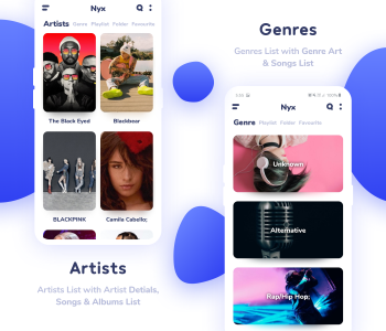 اسکرین شات 3 برنامه NYX Music Player- Offline MP3