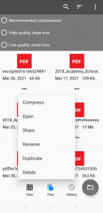اسکرین شات برنامه PDF Small - Compress PDF 3