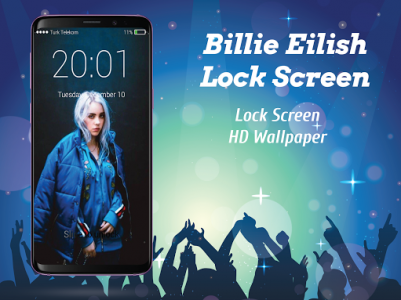 اسکرین شات برنامه Billie Eilish Lock Screen 6