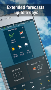 اسکرین شات برنامه Weather Widget by WeatherBug: Alerts & Forecast 1