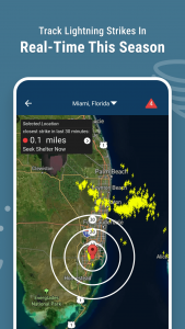 اسکرین شات برنامه Weather Radar by WeatherBug 3