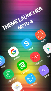 اسکرین شات برنامه Launcher For Motorola Moto G  pro themes 1