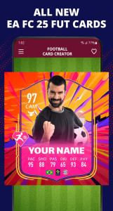 اسکرین شات 1 برنامه FUT Card Creator 25