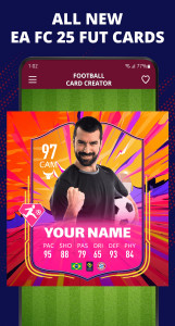 اسکرین شات 1 برنامه FUT Card Creator 25