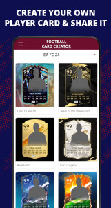 اسکرین شات 2 برنامه FUT Card Creator 25