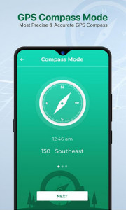 اسکرین شات برنامه GPS Compass Navigator & HUD Speedometer 3