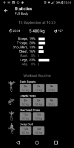 اسکرین شات برنامه Bodybuilding. Weight Lifting Workout 5