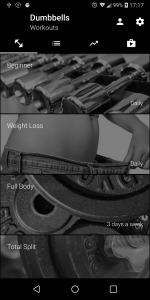 اسکرین شات 4 برنامه Dumbbell Workout at Home & Gym