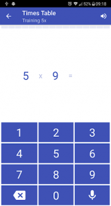 اسکرین شات برنامه Multiplication Table. Axiom 4