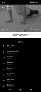 اسکرین شات 2 برنامه Pilates in 30 Days
