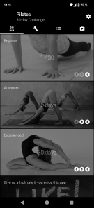 اسکرین شات 1 برنامه Pilates in 30 Days