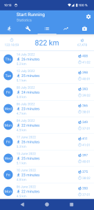 اسکرین شات 5 برنامه Run. Start Running. Zero to 5k