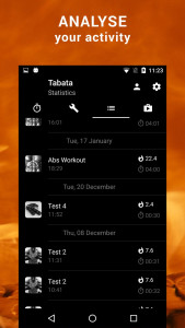 اسکرین شات 5 برنامه Tabata Timer. HIIT Training