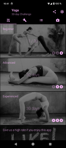 اسکرین شات 1 برنامه Yoga in 30 days