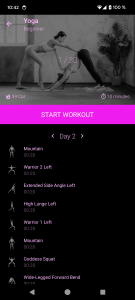 اسکرین شات 2 برنامه Yoga in 30 days