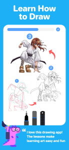 اسکرین شات 2 برنامه Drawing Desk: Learn to Draw