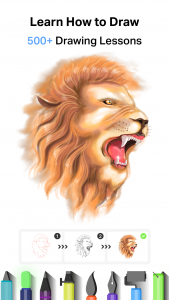 اسکرین شات 1 برنامه Drawing Desk: Learn to Draw