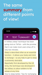 اسکرین شات برنامه Text Summary - TLDR Summarize 5