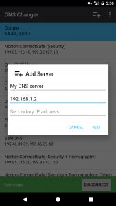 اسکرین شات برنامه DNS Changer - Lilly 2