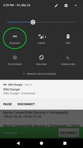 اسکرین شات برنامه DNS Changer - Lilly 3