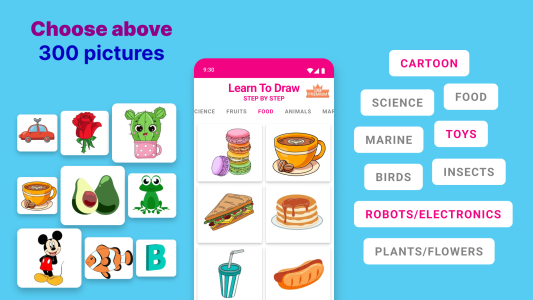اسکرین شات 6 برنامه Learn To Draw Step By Step