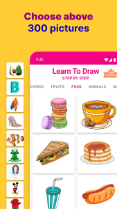 اسکرین شات 2 برنامه Learn To Draw Step By Step