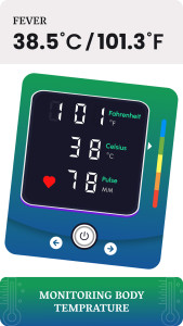 اسکرین شات 4 برنامه Body Temperature Fever Tracker