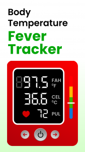 اسکرین شات برنامه Body Temperature Fever Tracker 1
