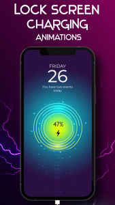 اسکرین شات 5 برنامه Battery Charging Animation 4D