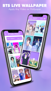اسکرین شات 1 برنامه BTS Video live wallpaper Hd