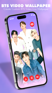 اسکرین شات برنامه BTS Video live wallpaper Hd 2