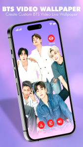 اسکرین شات 2 برنامه BTS Video live wallpaper Hd