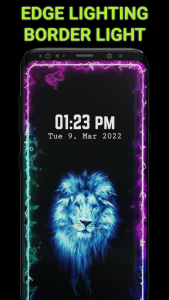 اسکرین شات برنامه Edge Lighting Colors Wallpaper 1