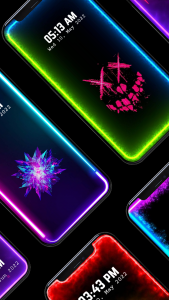 اسکرین شات برنامه Edge Lighting Colors Wallpaper 3