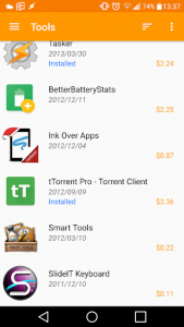 اسکرین شات برنامه Purchased Apps (Restore your paid apps) 1