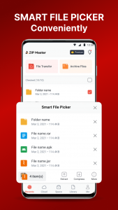 اسکرین شات 3 برنامه AZIP Master: ZIP / RAR, Unzip