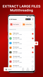 اسکرین شات برنامه AZIP Master: ZIP / RAR, Unzip 5